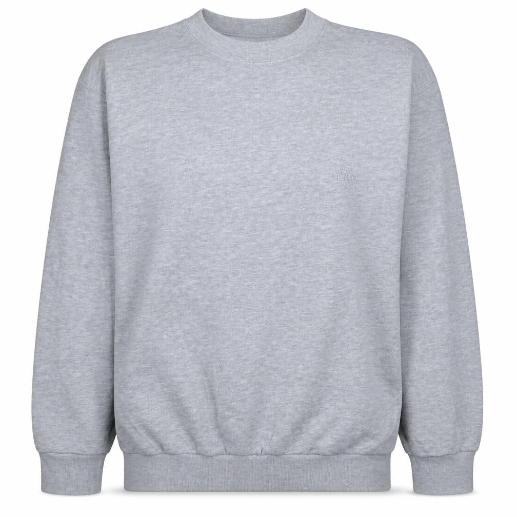 Lee Womens Grey Small Pullover Sweatshirt Classic Fit Casual