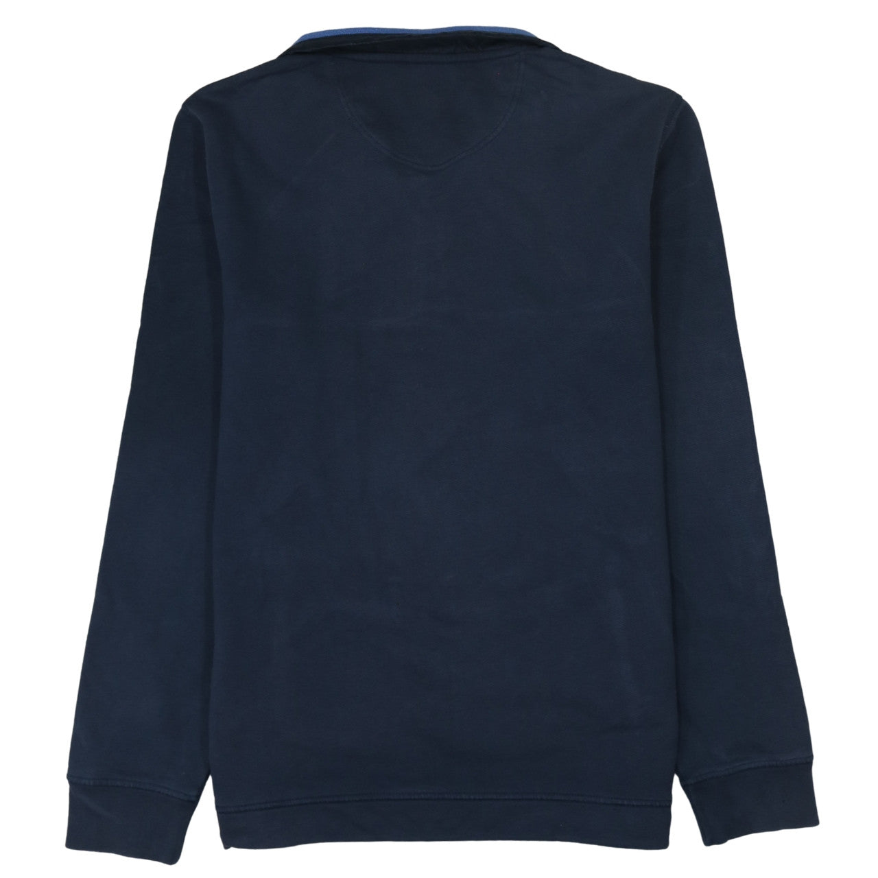 Barbour Men Blue L 1/4 Zip Cotton Sweatshirt Pullover