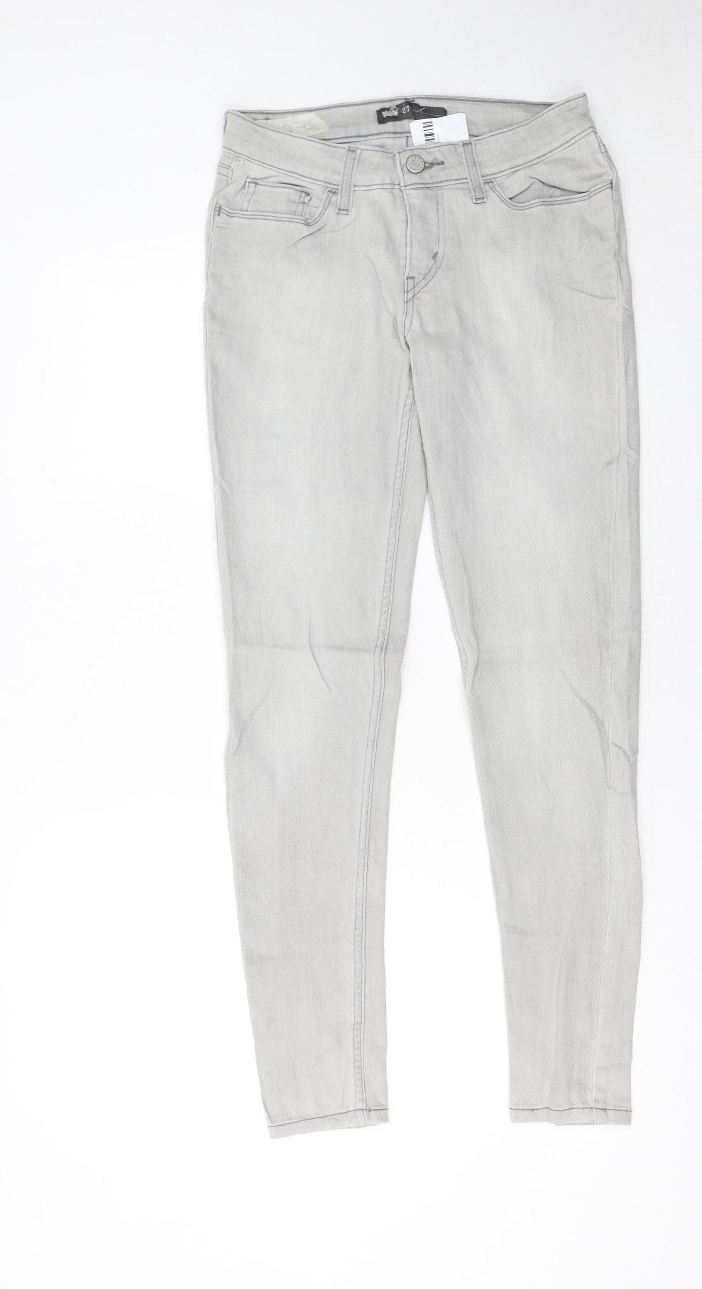 Levi’s Women’s Grey Skinny Jeans W27 L30 Stretch Denim