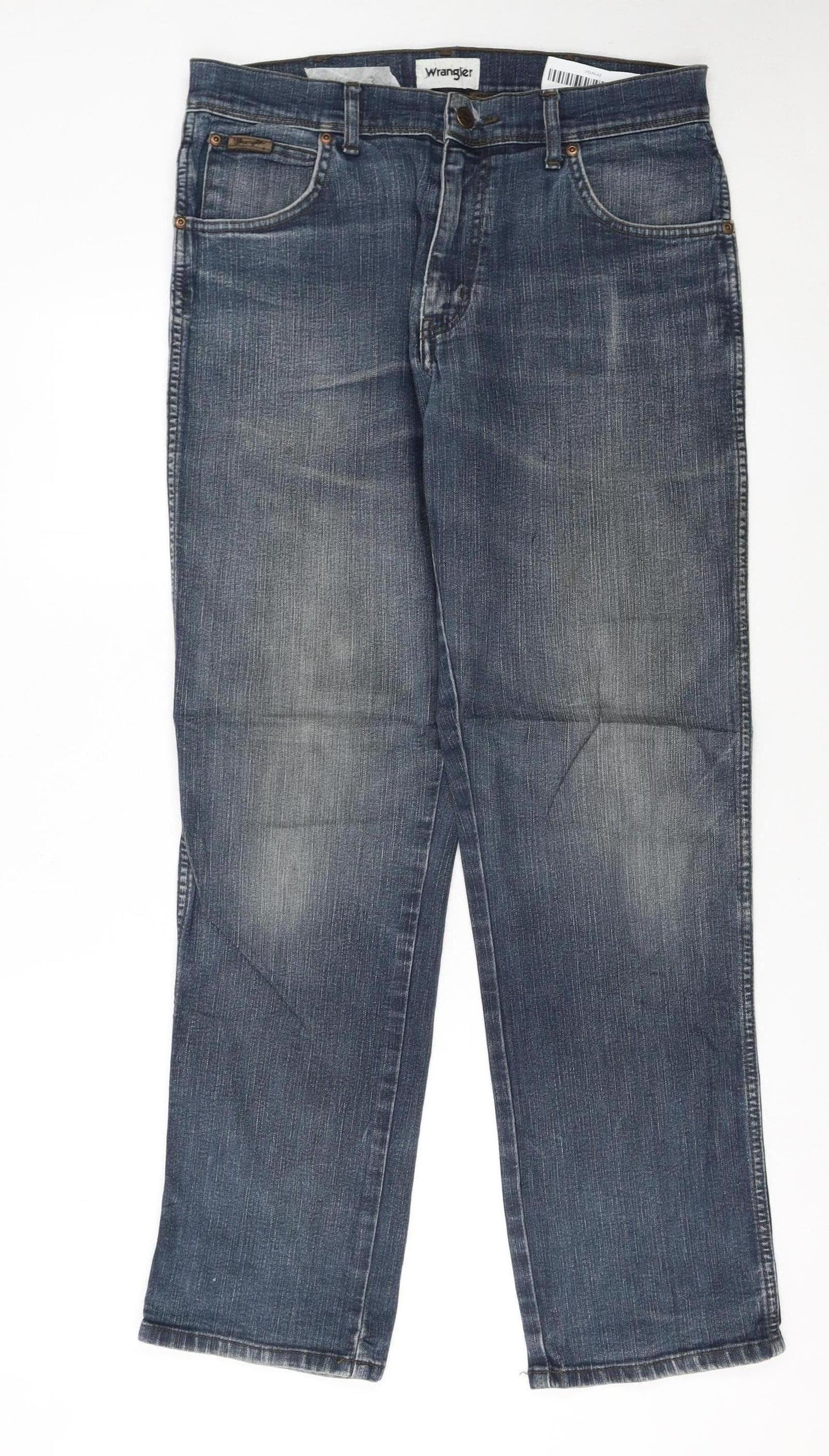 Wrangler Men Blue 32x30 Texas Straight Denim Jeans