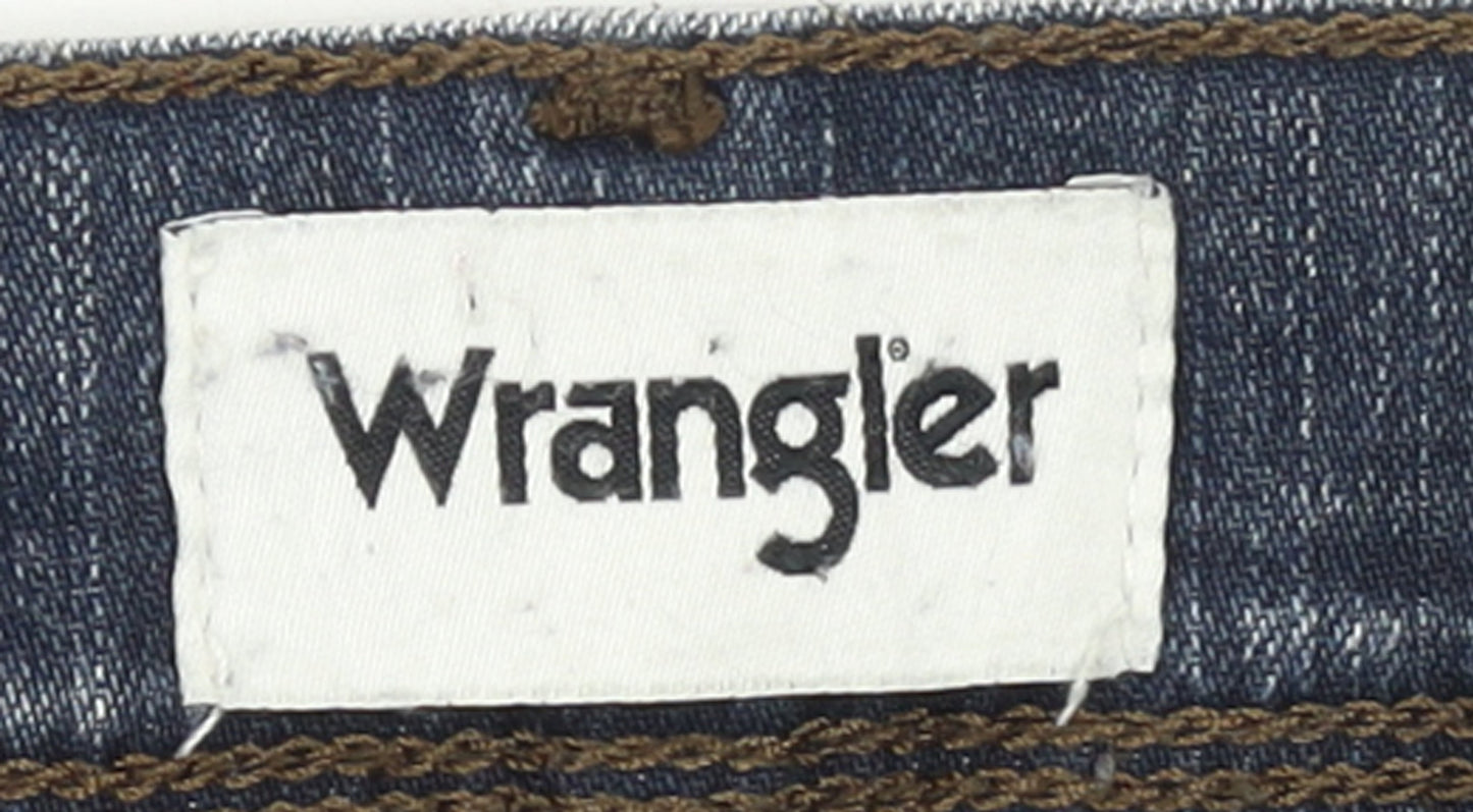 Wrangler Men Blue 32x30 Texas Straight Denim Jeans