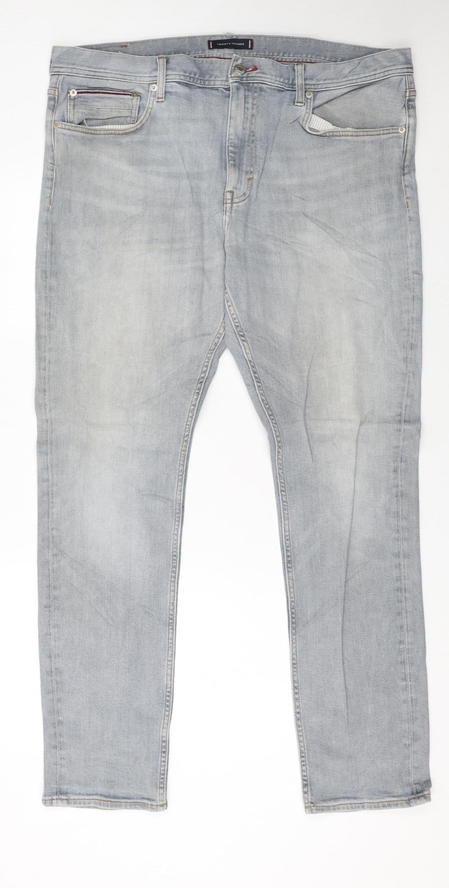 Tommy Hilfiger Men’s Blue Slim Tapered Jeans 38x30 Houston Stretch Denim
