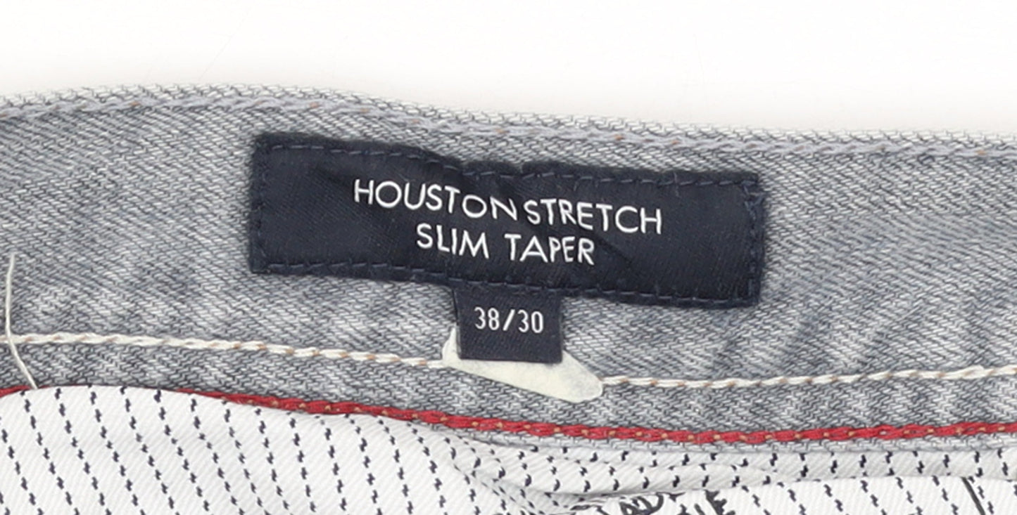 Tommy Hilfiger Men’s Blue Slim Tapered Jeans 38x30 Houston Stretch Denim