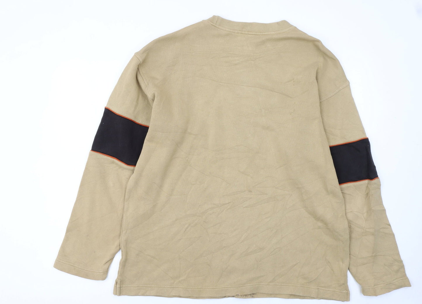 Fila Mens Beige Crew Neck Long Sleeve Sweatshirt Size M