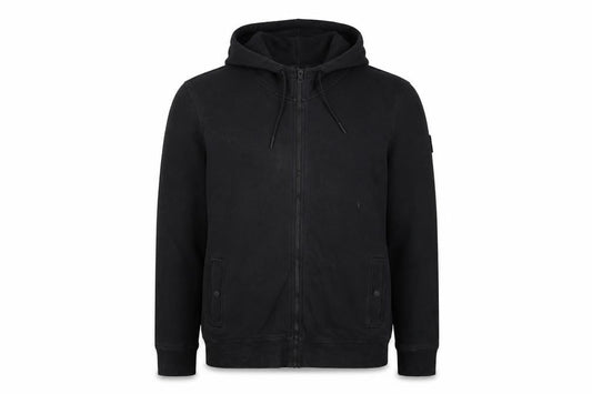Hugo Boss Men's Black Full Zip Hoodie Size L Cotton Blend