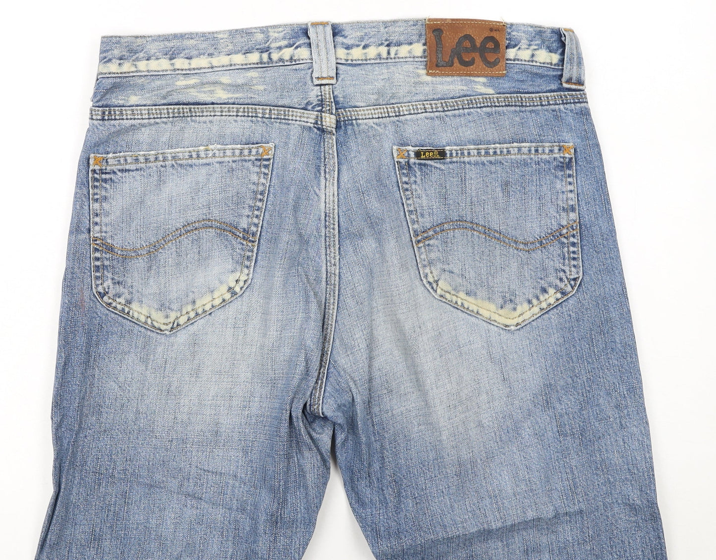 Lee Men's Blue Nash Straight Leg Denim Jeans W32 L32