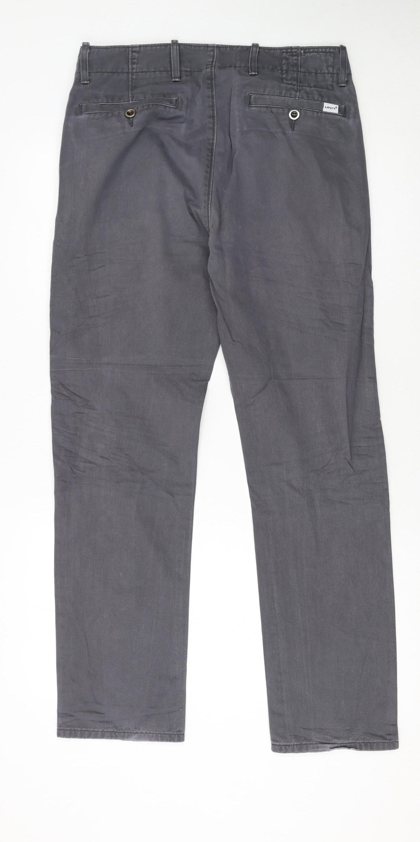 Levi's Men's Grey Slim Fit Chino Trousers W30 L30