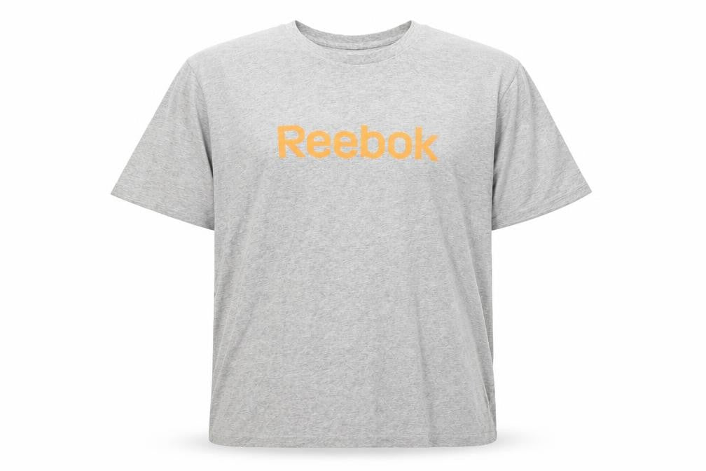 Reebok Men's Grey Classic Logo Crew Neck T-Shirt XL