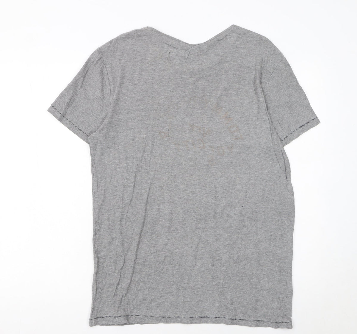 Hugo Boss Men Grey Retro Car Print Short Sleeve Cotton T-Shirt M