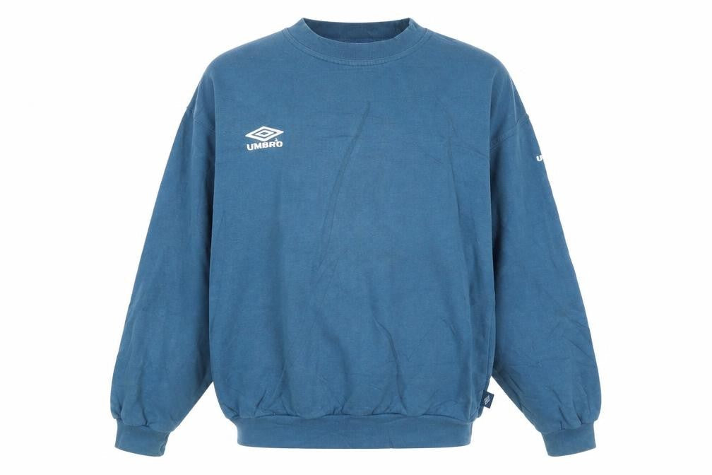 Umbro Boys Blue Pullover Crew Neck Sweatshirt Size 164cm