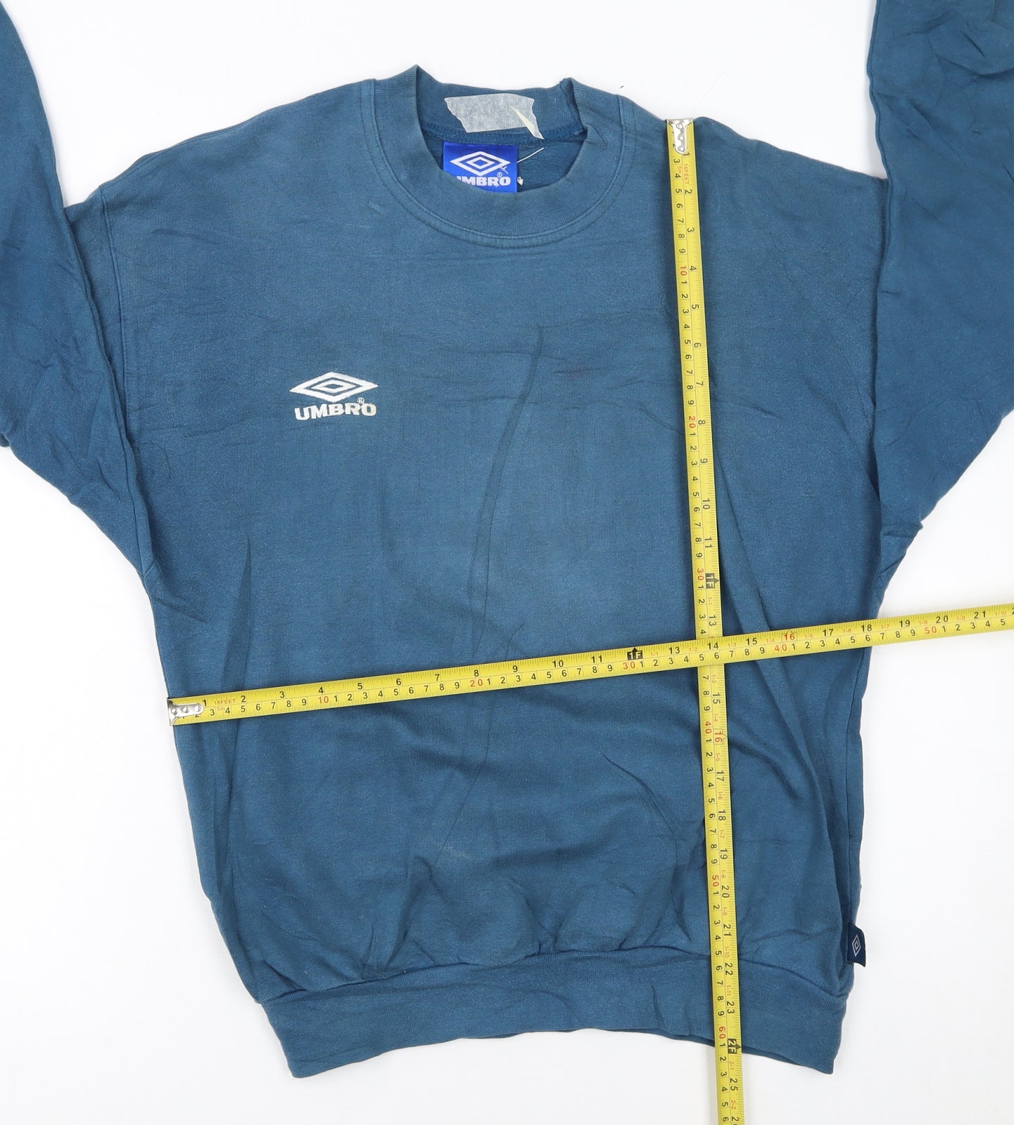 Umbro Boys Blue Pullover Crew Neck Sweatshirt Size 164cm