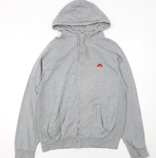 Nike SB Men's Grey Full Zip Hoodie Size M Regular Fit