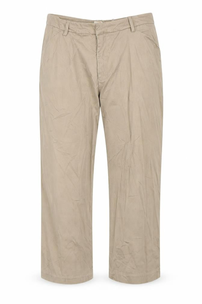 Lee Womens Beige Chino Trousers Size 18 Relaxed Fit Straight Leg