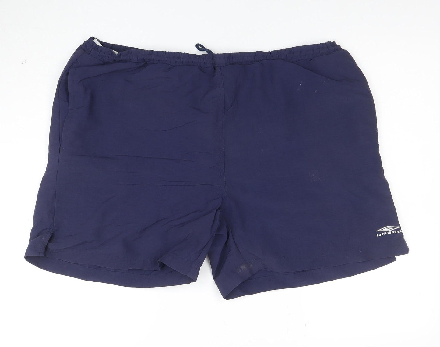 Umbro Men's Blue XL Swim Shorts Nylon Quick Dry Pockets Elastic Waist