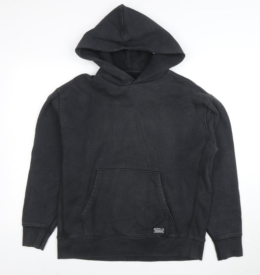 Levi's Men's Black Pullover Hoodie Fleece Regular Fit Size S