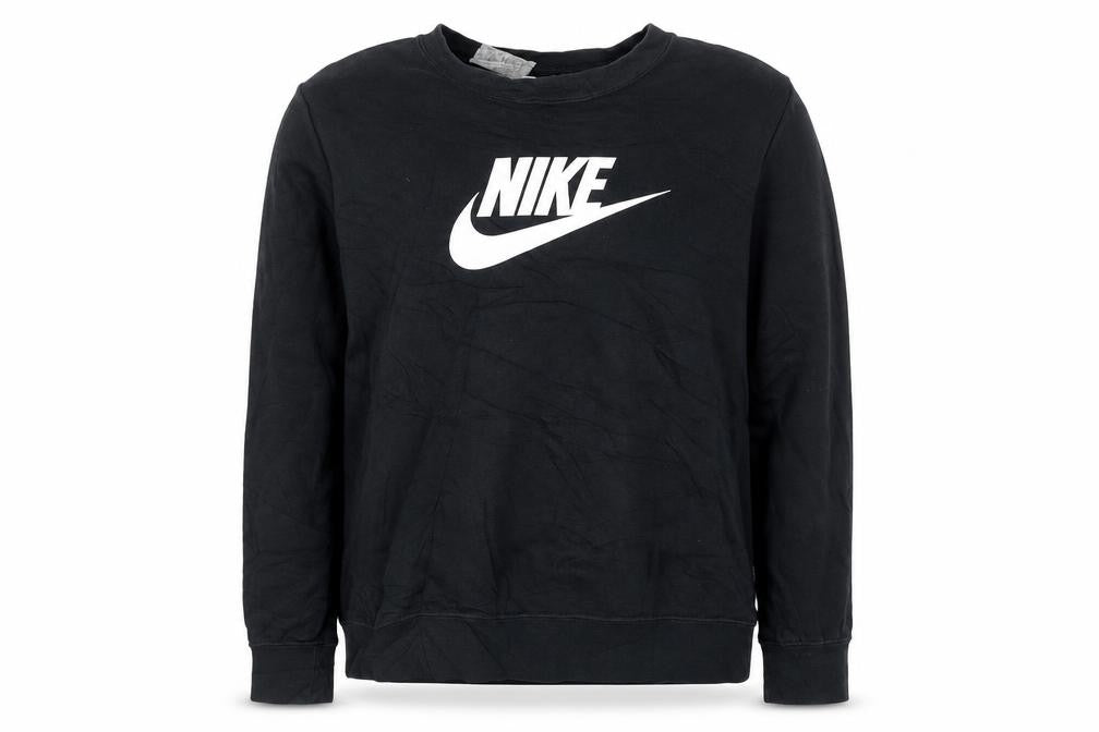 Nike Women’s Black M Pullover Sweatshirt Crew Neck Cotton Blend