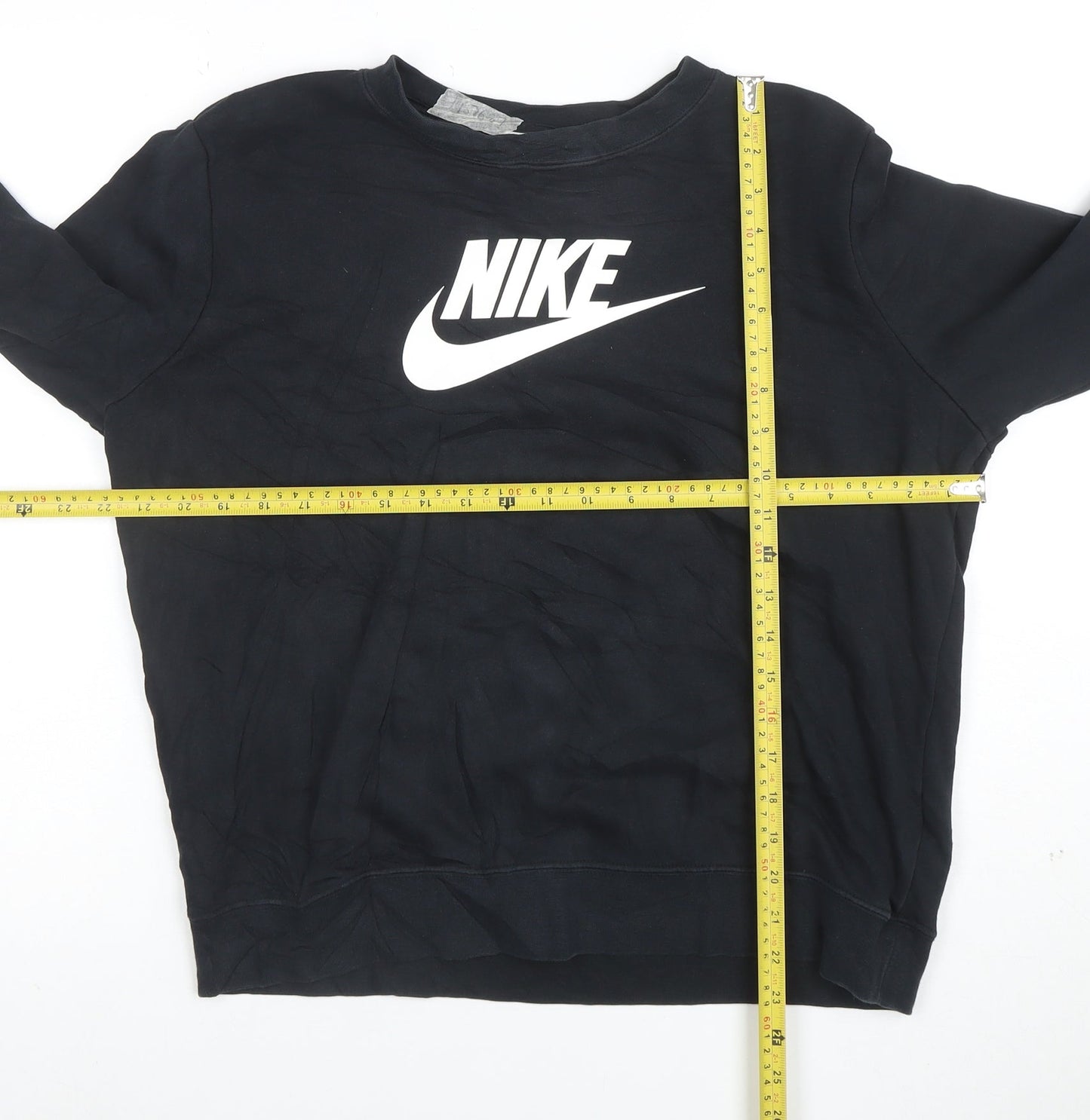 Nike Women’s Black M Pullover Sweatshirt Crew Neck Cotton Blend