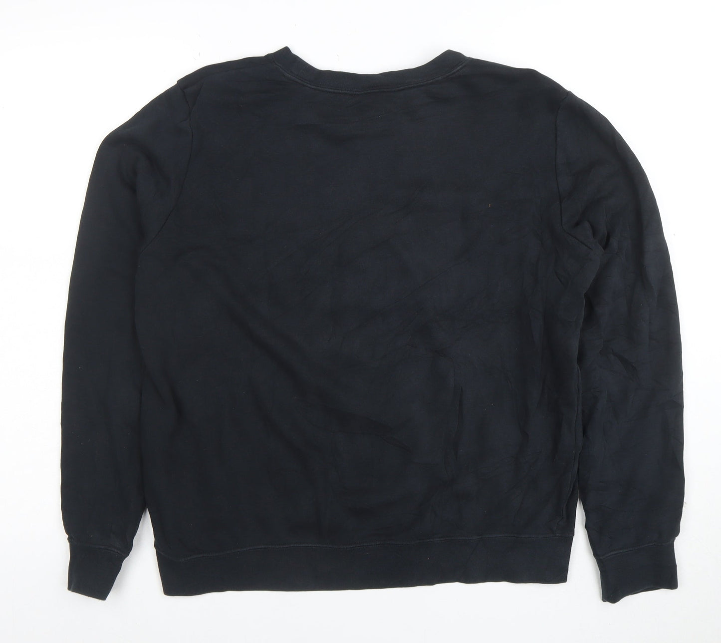 Nike Women’s Black M Pullover Sweatshirt Crew Neck Cotton Blend