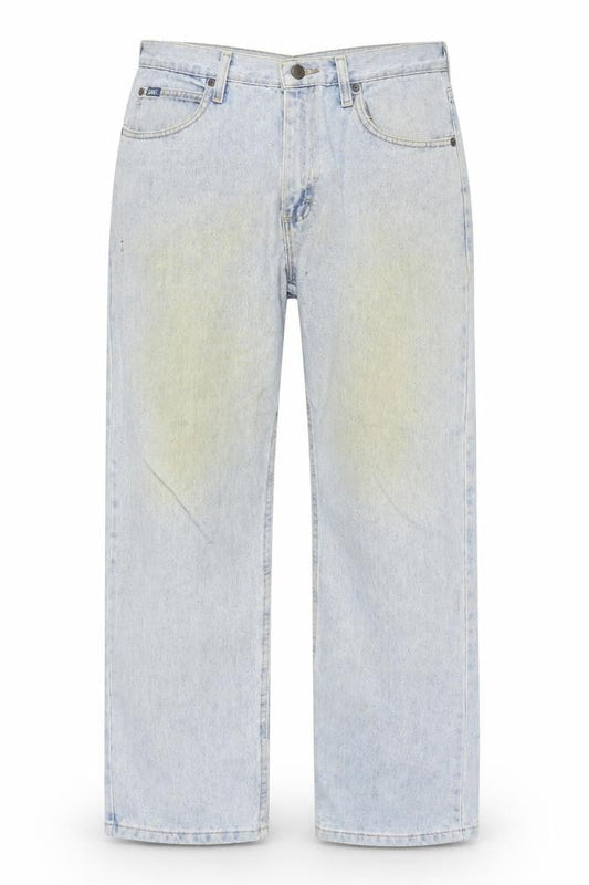 Lee Men's Light Blue Relaxed Fit Straight Jeans Size 34x30