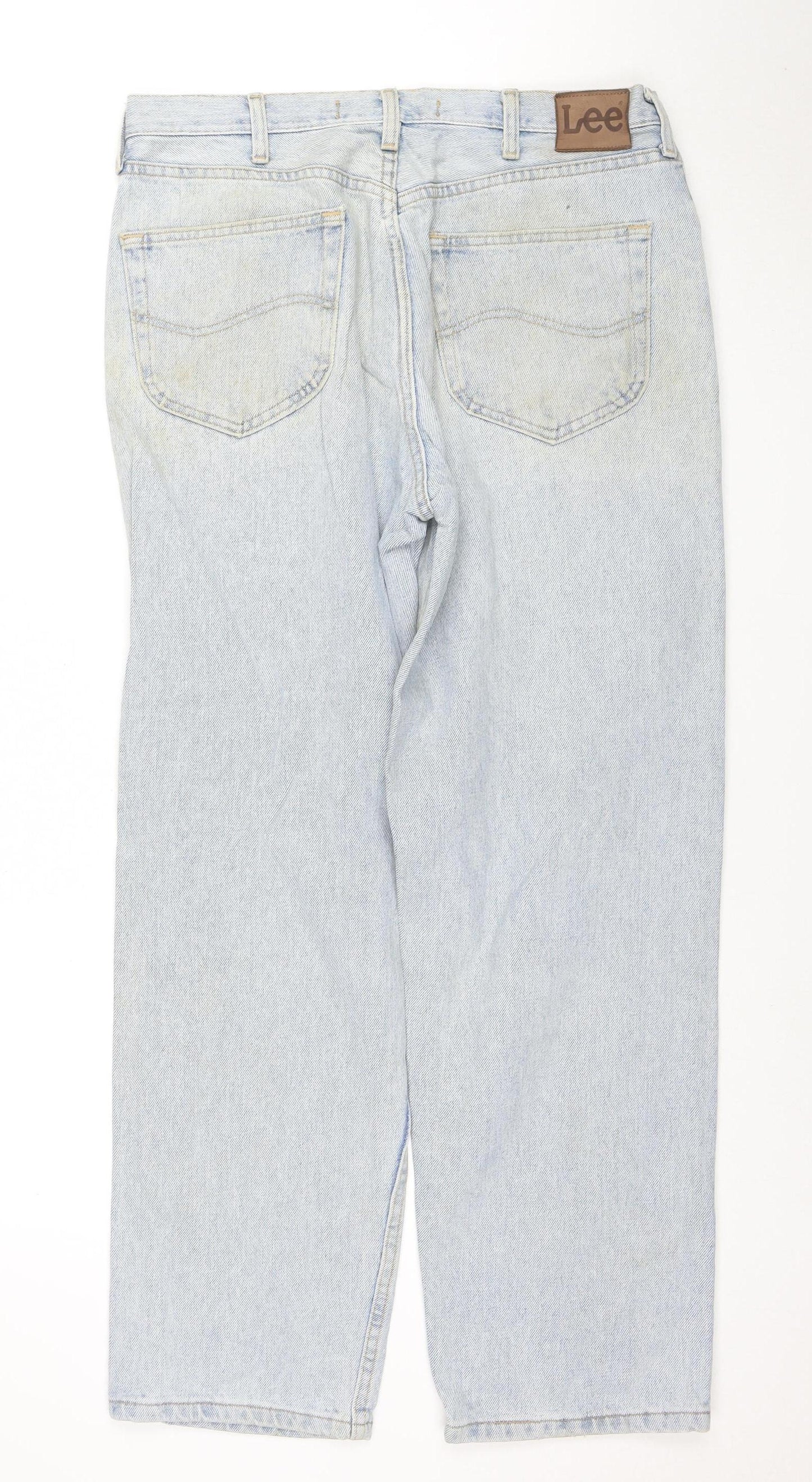 Lee Men's Light Blue Relaxed Fit Straight Jeans Size 34x30