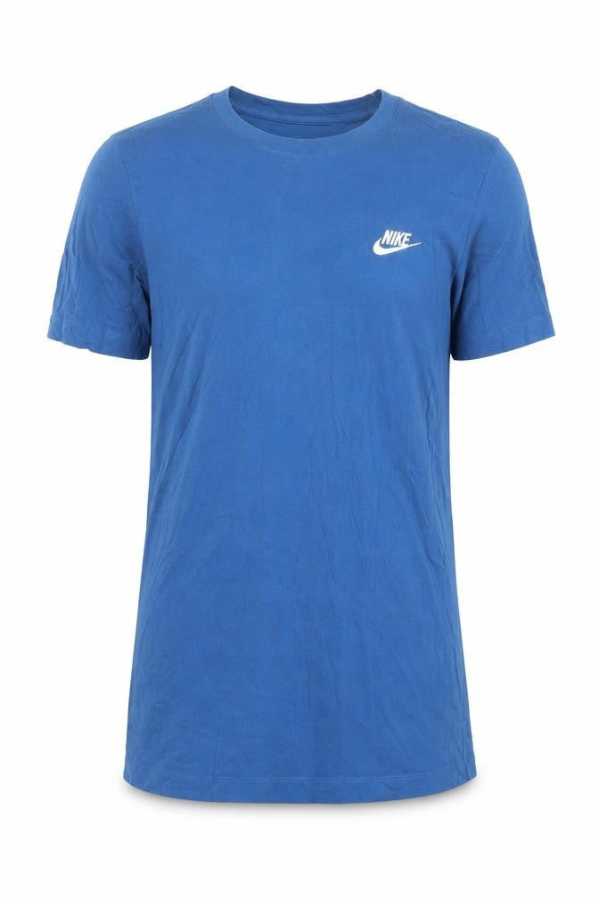 Nike Men's Blue Short Sleeve Crew Neck Cotton T-Shirt Size S