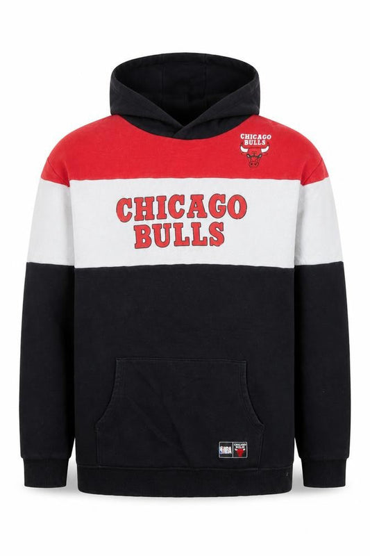 NBA Chicago Bulls Womens Black Red Pullover Hoodie 14 Plus