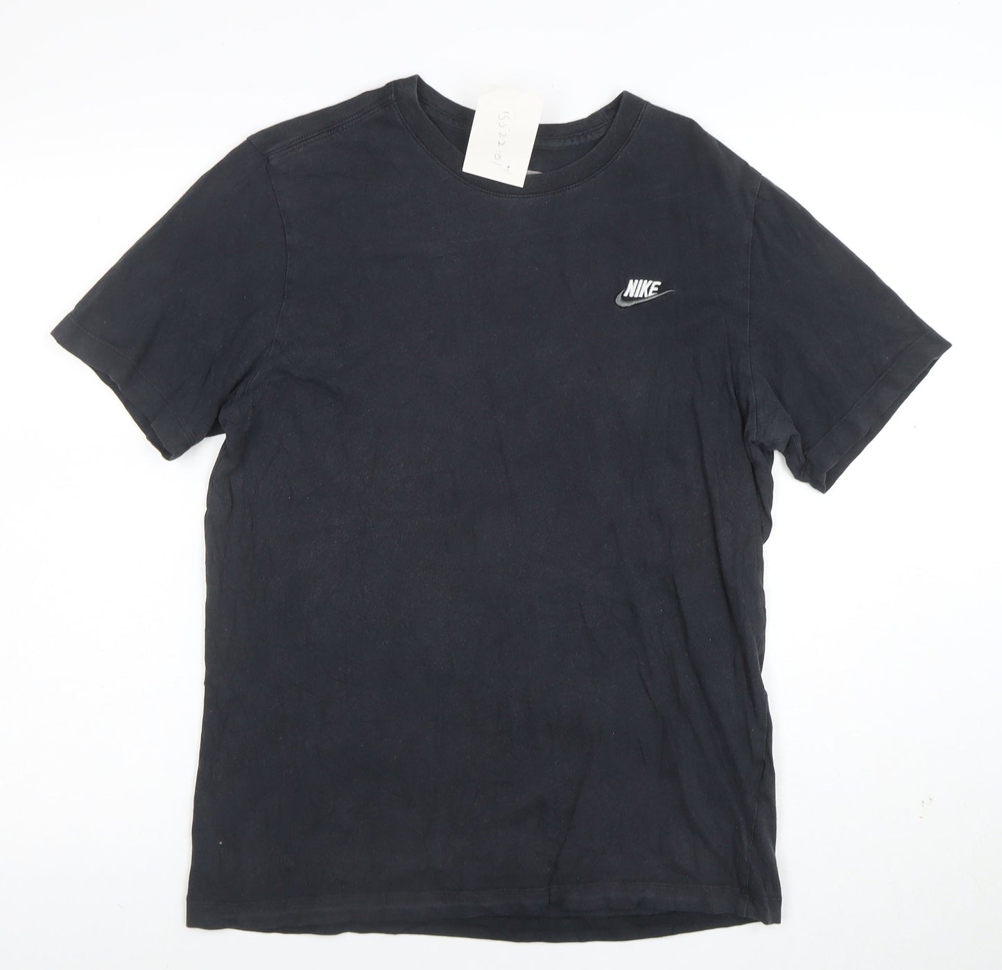 Nike Men's Black Crew Neck Cotton Short Sleeve T-Shirt Size M