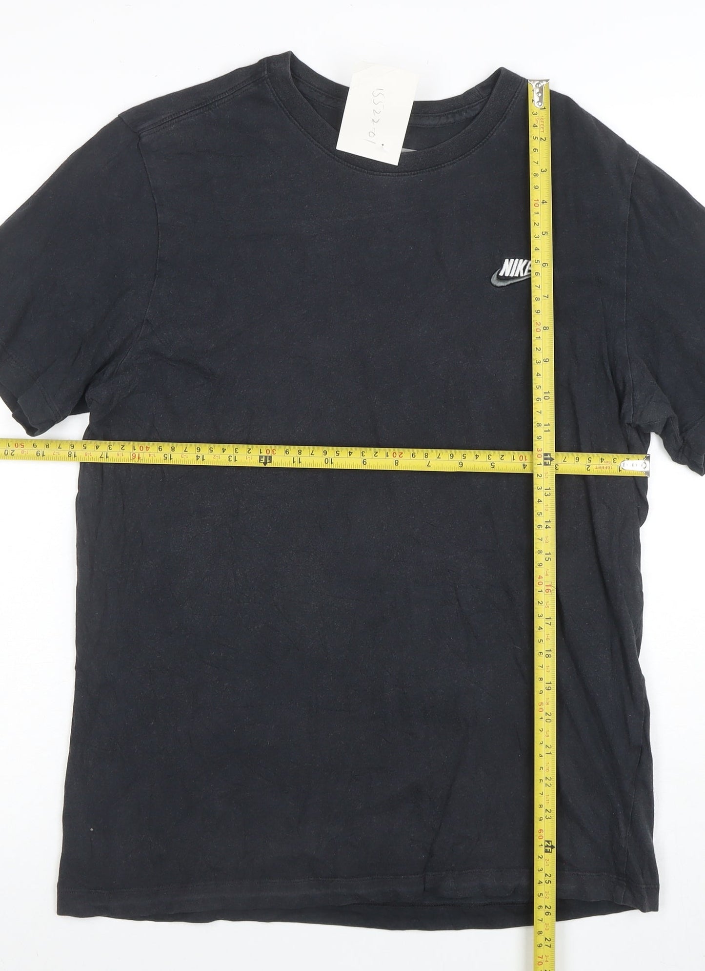 Nike Men's Black Crew Neck Cotton Short Sleeve T-Shirt Size M