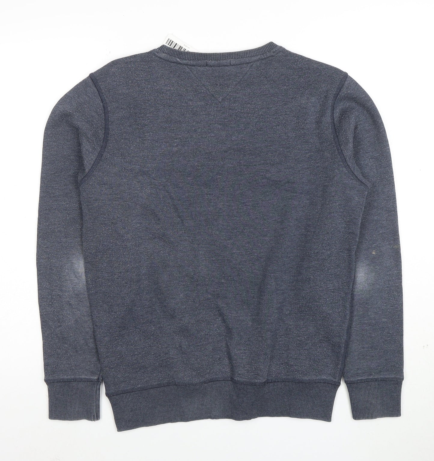 Tommy Jeans Men Blue XS Classic Fit Crew Neck Sweatshirt