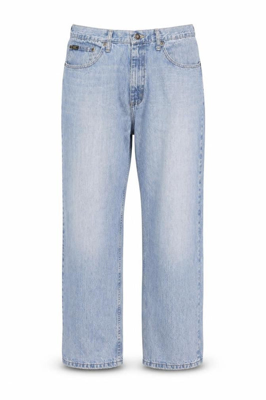 Lee Men's Blue 38x32 Relaxed Straight Leg Denim Jeans