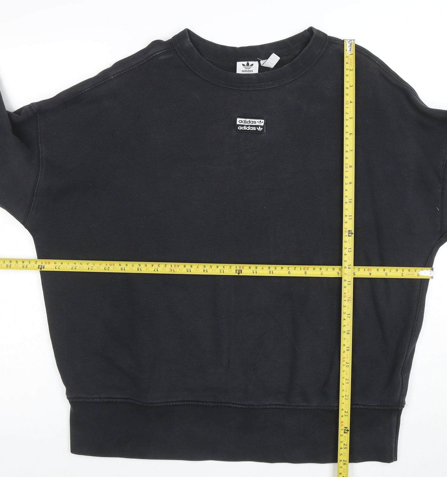 Adidas Originals Black Cotton Crew Neck Sweatshirt Women's XL
