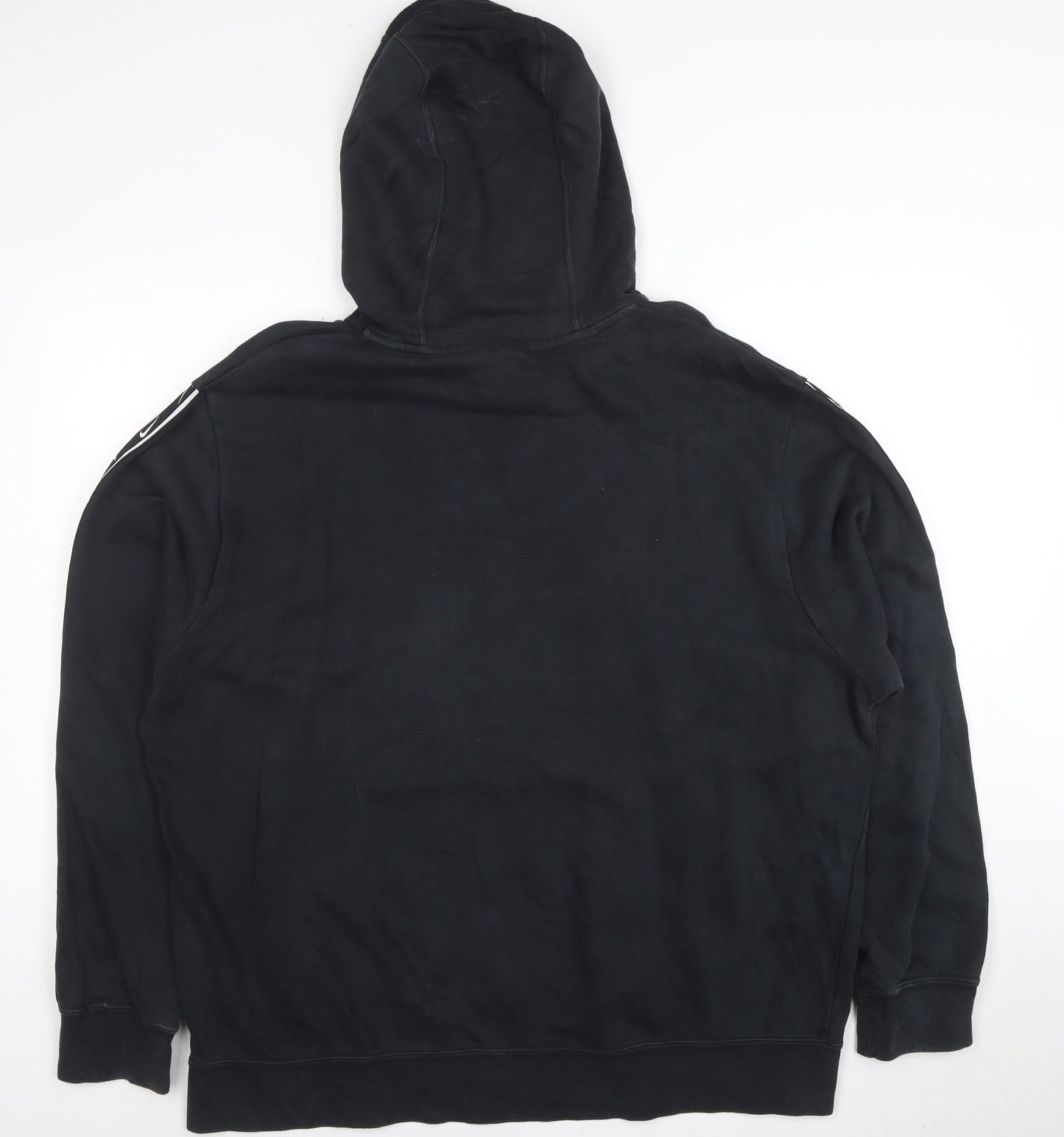 Nike Women Black XL Pullover Hoodie with Logo and Drawstring