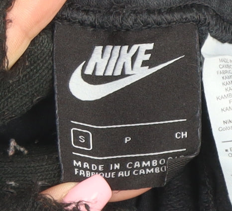 Nike Women’s Black Jogger Sweatpants S Fleece Drawstring