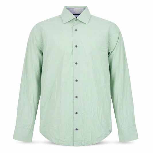 Tommy Hilfiger Men’s Green Slim Fit Long Sleeve Button-Up Shirt Size 15.75