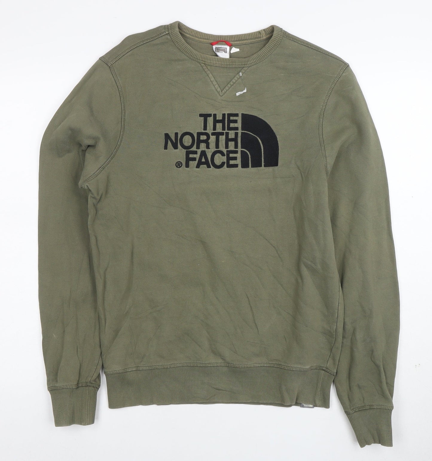 The North Face Men's Green Crew Neck Logo Sweatshirt Size S