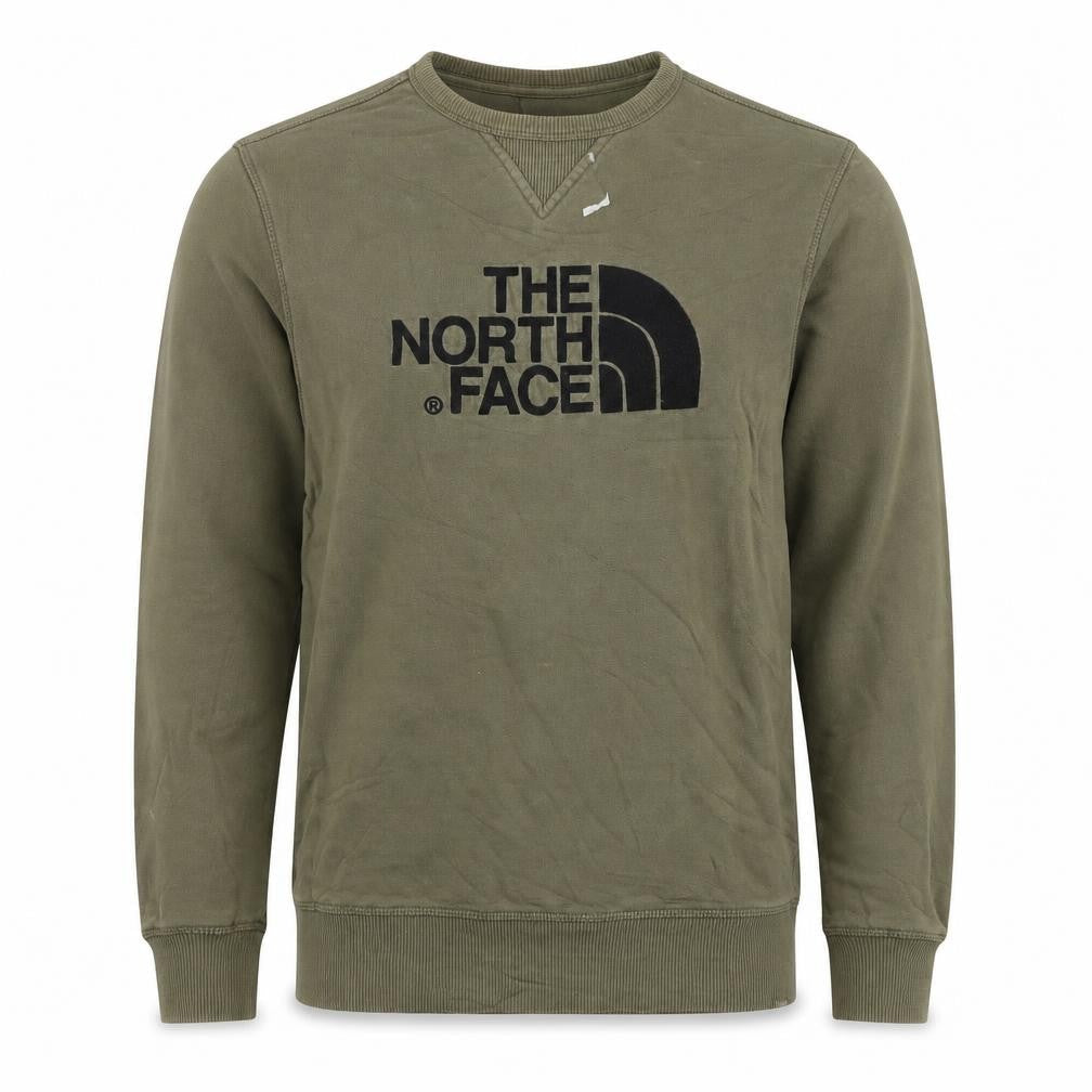 The North Face Men's Green Crew Neck Logo Sweatshirt Size S