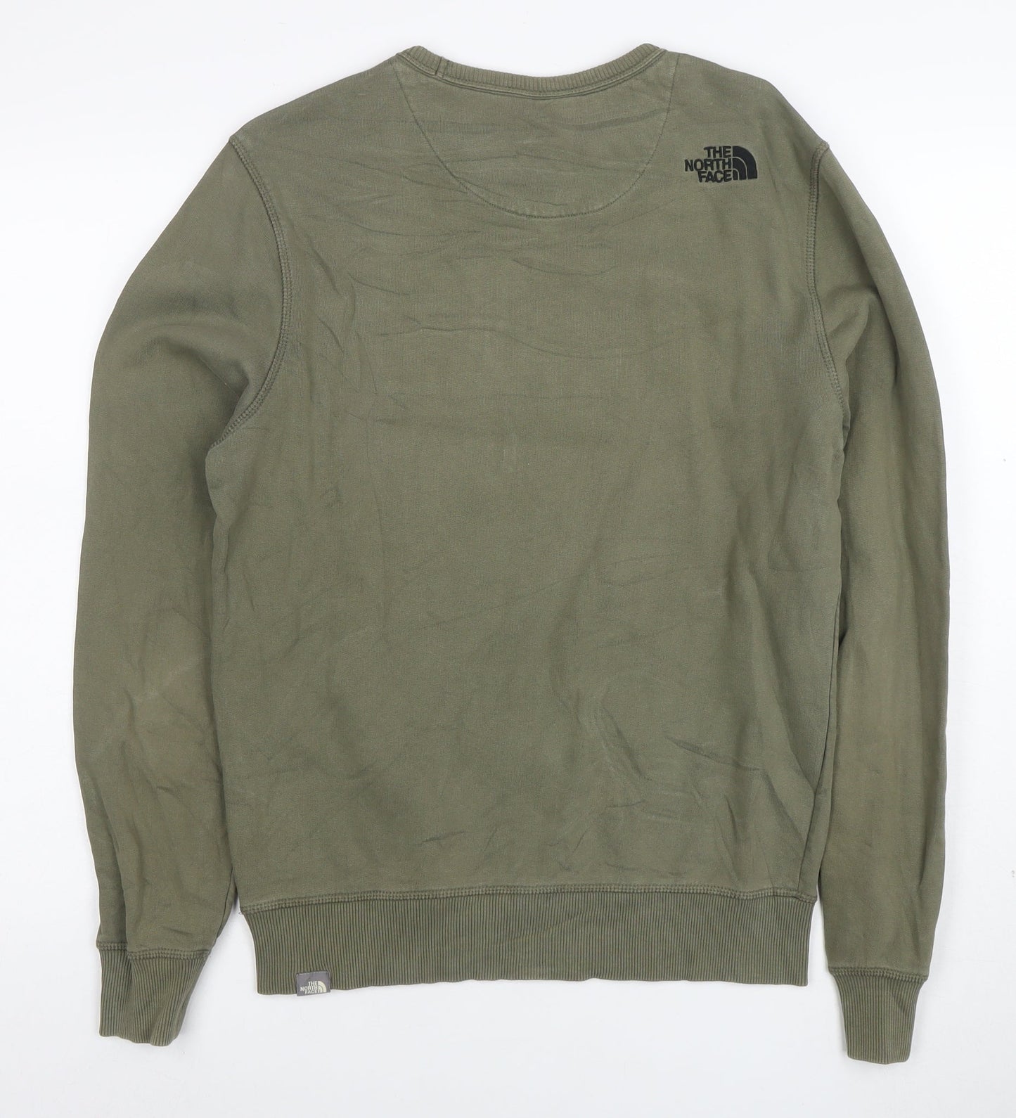 The North Face Men's Green Crew Neck Logo Sweatshirt Size S