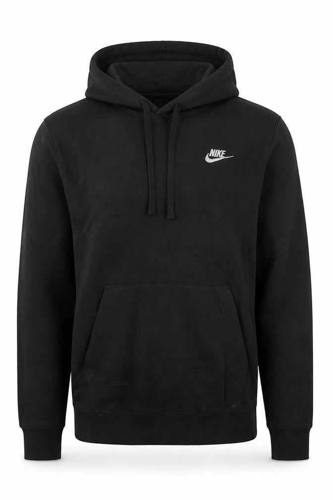 Nike Men's Black Pullover Hoodie XS Regular Fit Fleece Logo