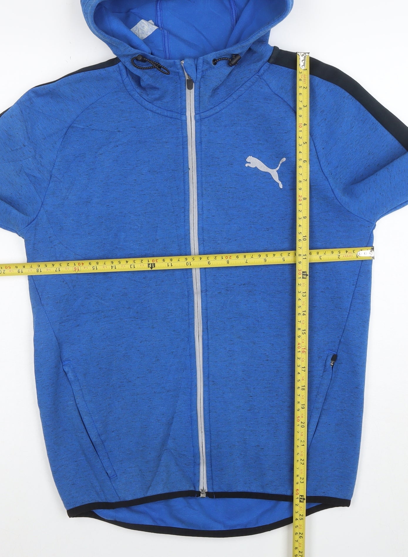 Puma Men's Blue Full Zip Hoodie Small Regular Fit