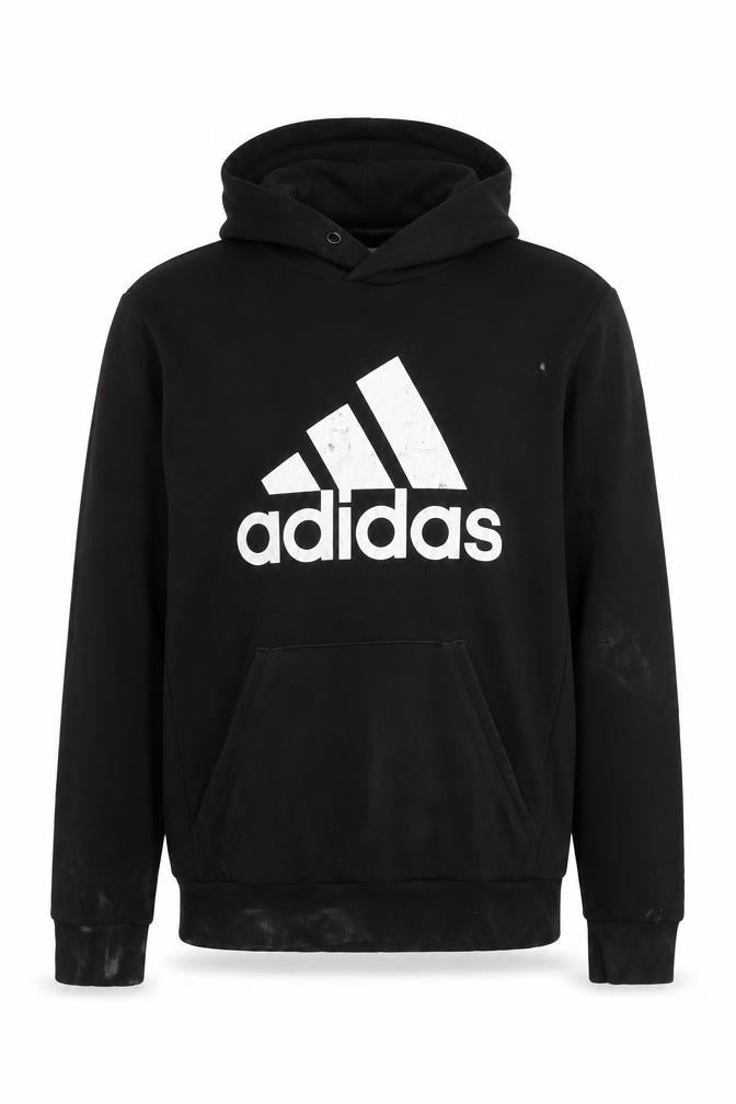adidas Men's Black Pullover Hoodie L Logo Sportswear