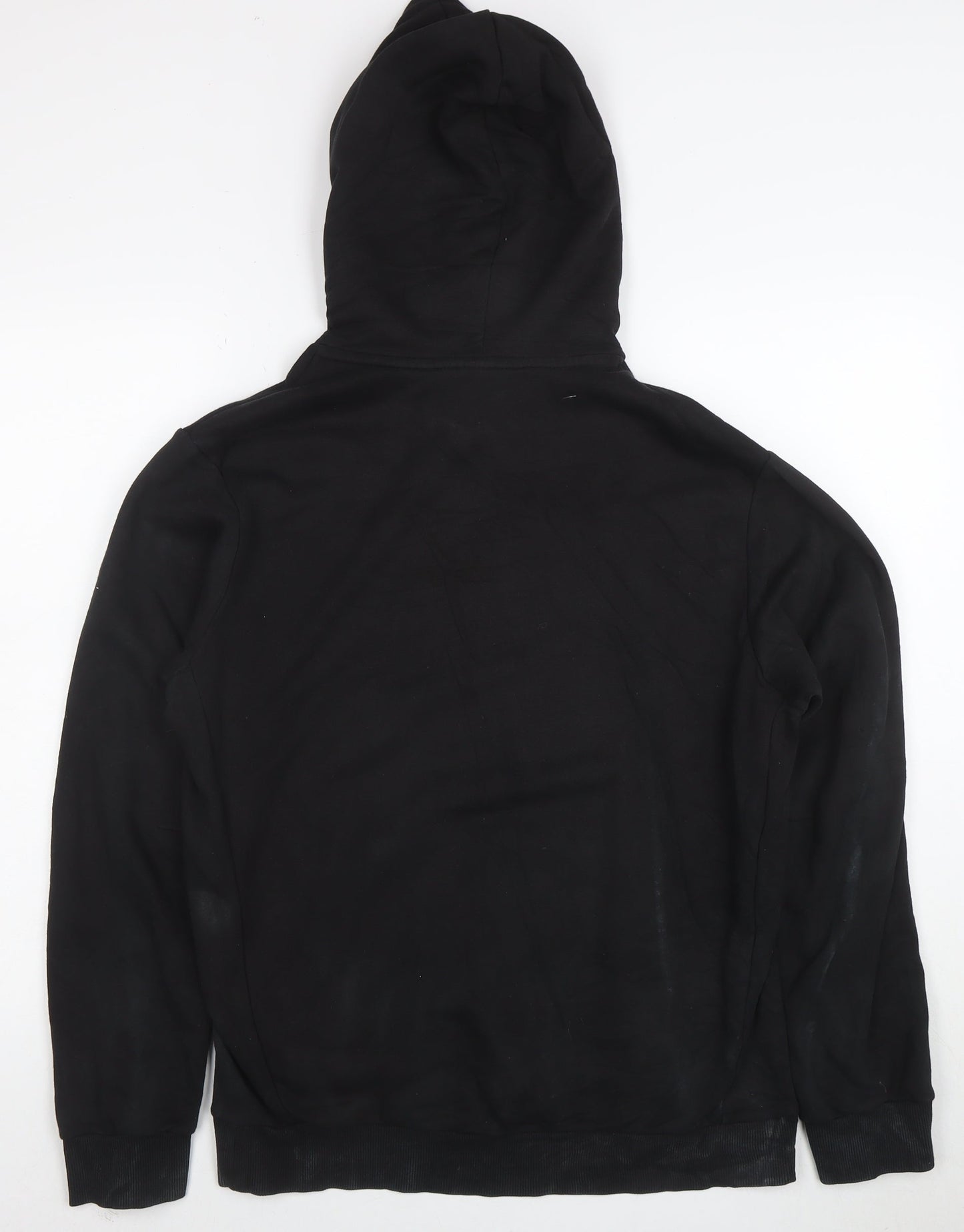 adidas Men's Black Pullover Hoodie L Logo Sportswear