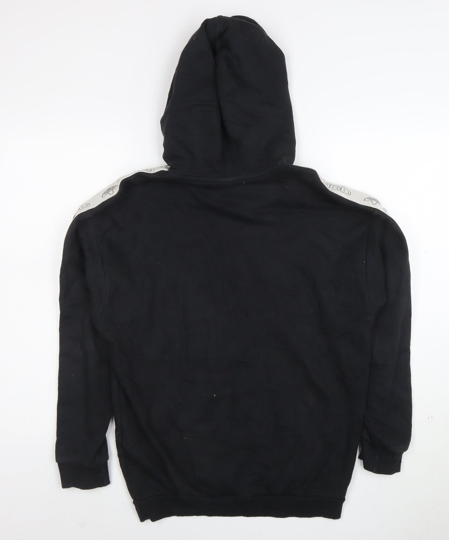 Adidas Women’s Black Hoodie Size 8 Pullover Trefoil Logo