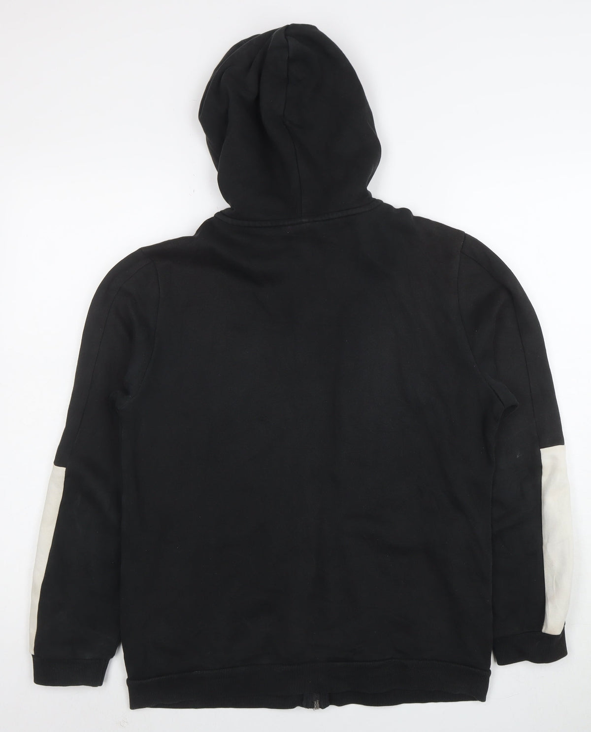 Puma Boys Black Full Zip Hoodie Size 15-16 Years Sportswear Logo
