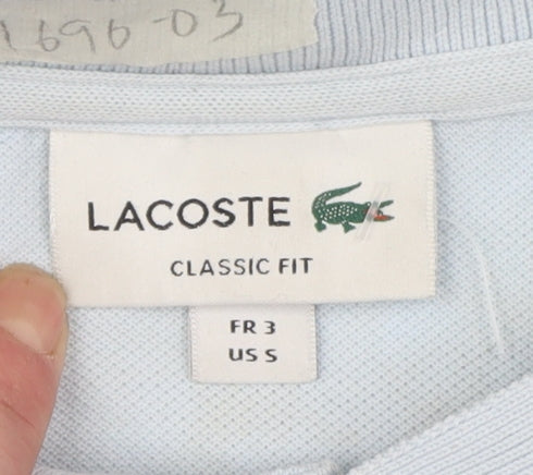 Lacoste Men's Blue Classic Fit Polo Shirt Size S Short Sleeve