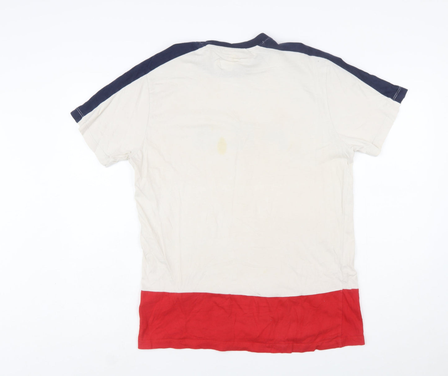 FILA Men's Multicoloured Crew Neck Sports T-Shirt Size S