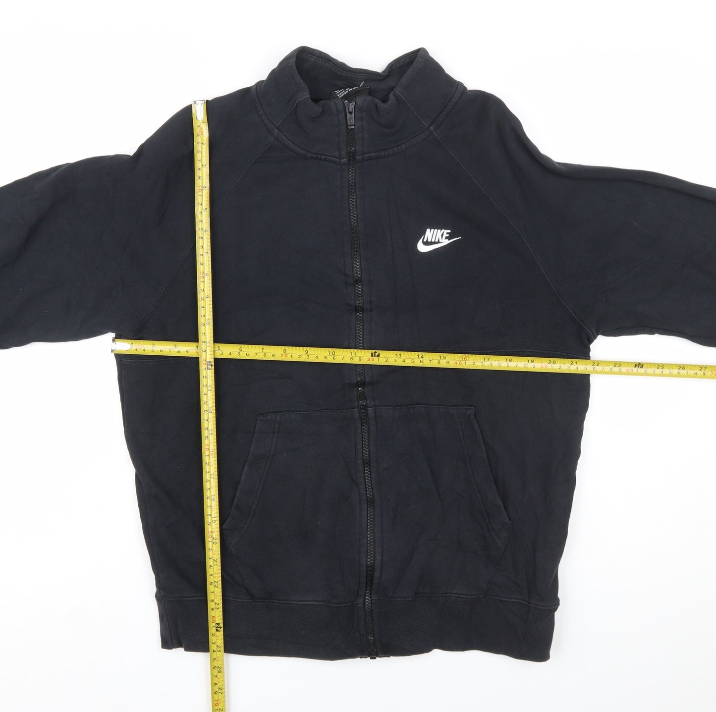 Nike Men's Black Full Zip Fleece Sweatshirt Size M