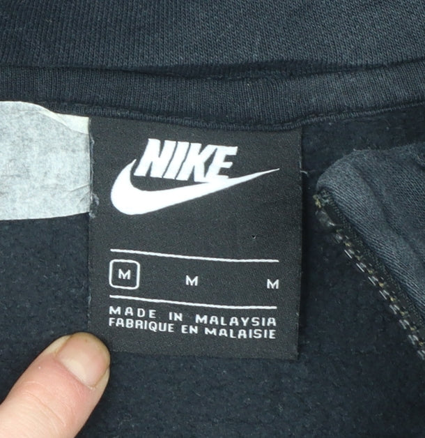 Nike Men's Black Full Zip Fleece Sweatshirt Size M