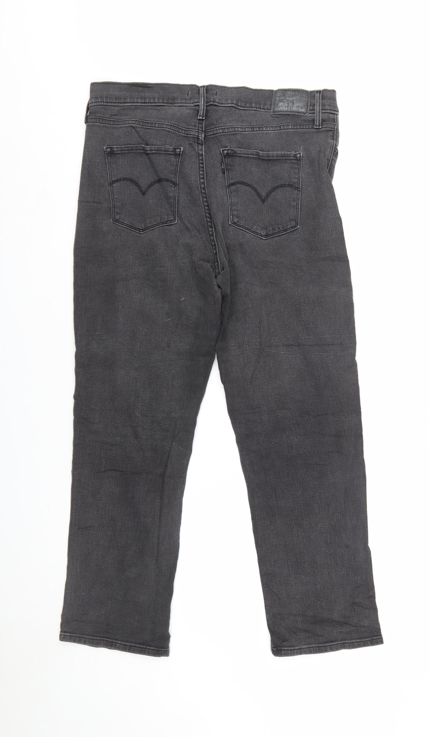 Levi's Women's Grey 314 Shaping Straight Stretch Jeans Size 31
