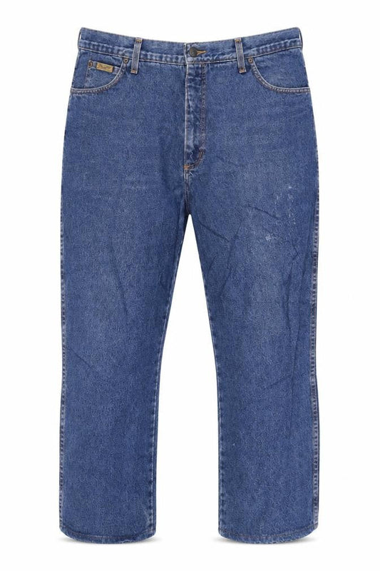 Wrangler Men's Blue Straight Leg Jeans Size 42W 32L Denim Classic Fit