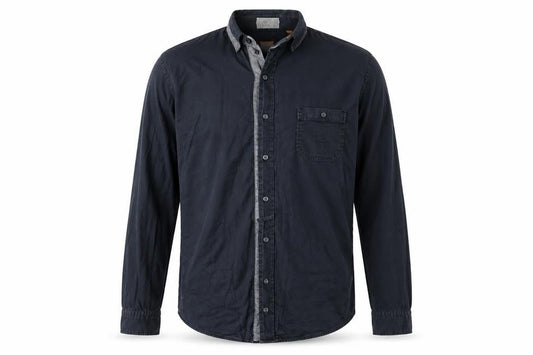 Hugo Boss Men's Navy Slim Fit Long Sleeve Button-Up Shirt L